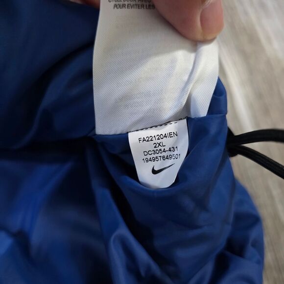 Nike NFL Sideline Jacket Team Issued Equipment Blue Black Men's Size XXL New PE - Picture 10 of 12